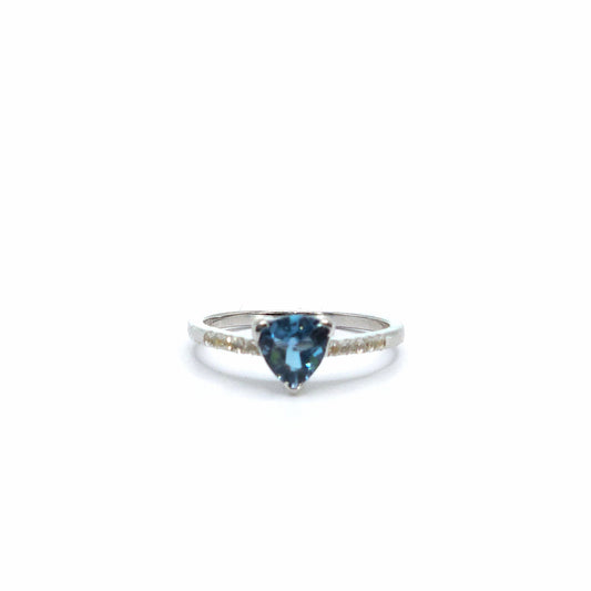 Trinity - London Blue Topaz Ring