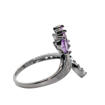 Ursula - Amethyst White Topaz Ring